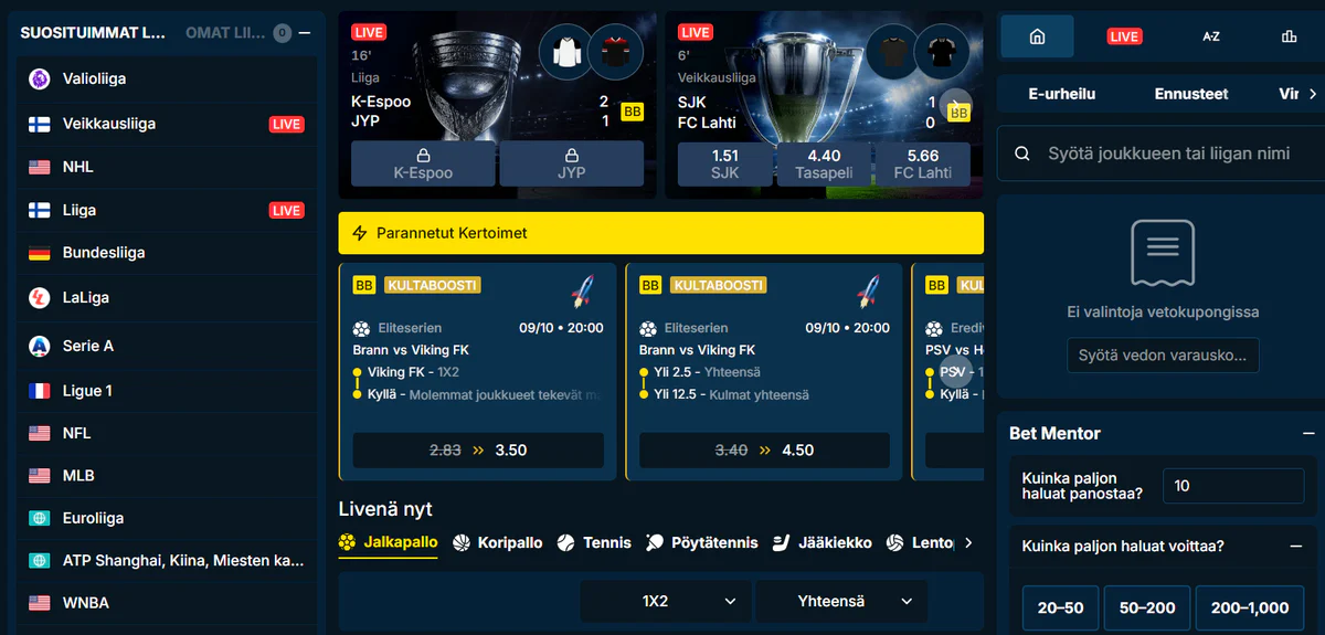 turbosven casino urheilu